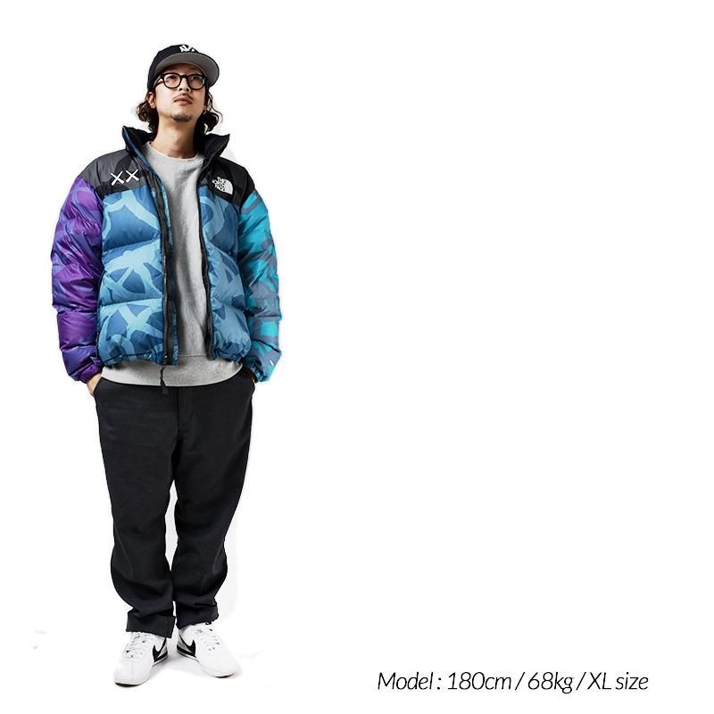 the north face kaws ヌプシ パンツ ダウンパンツ 新品 XL