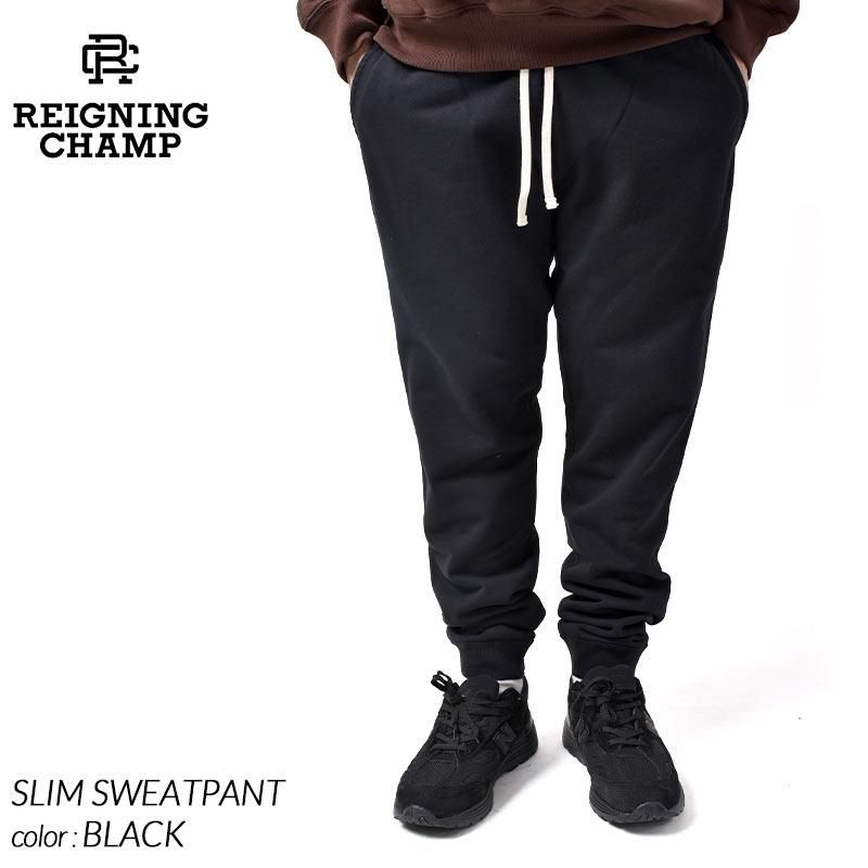 REIGNING CHAMP SLIM SWEATPANT BLACK 쥤˥󥰥  åȥѥ ( 졼˥󥰥 åȥѥ  RC-5075 )