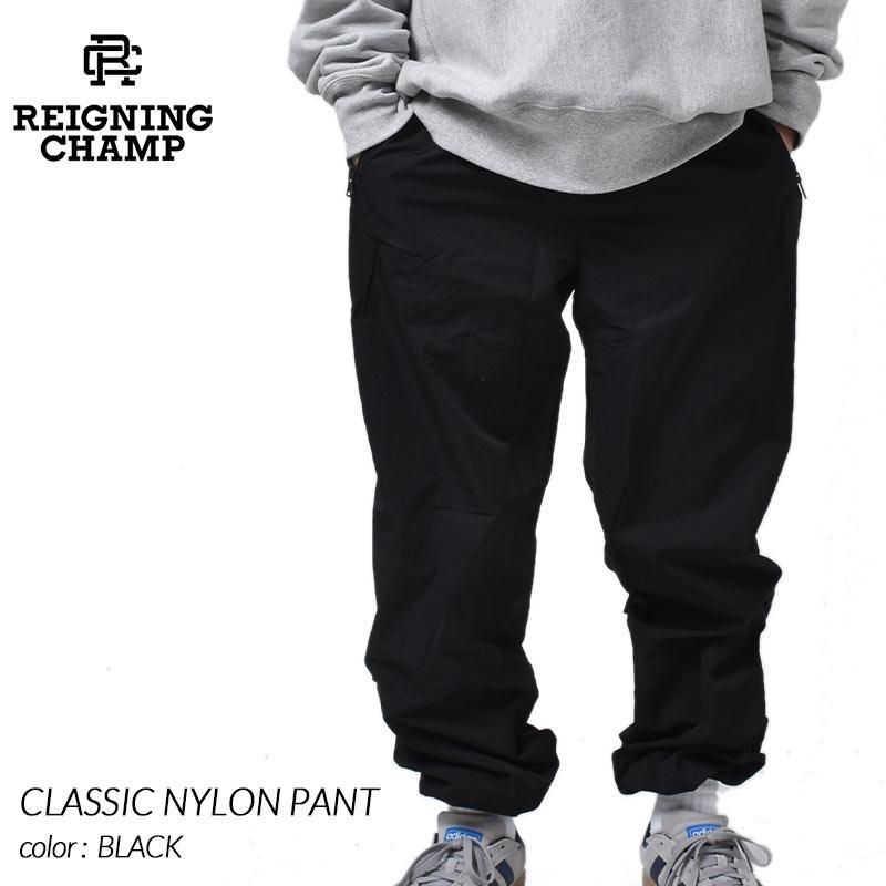 REIGNING CHAMP CLASSIC NYLON PANT BLACK 쥤˥󥰥 饷å ʥѥ ( 졼˥󥰥 ѥ  ֥å RC-5329 )
