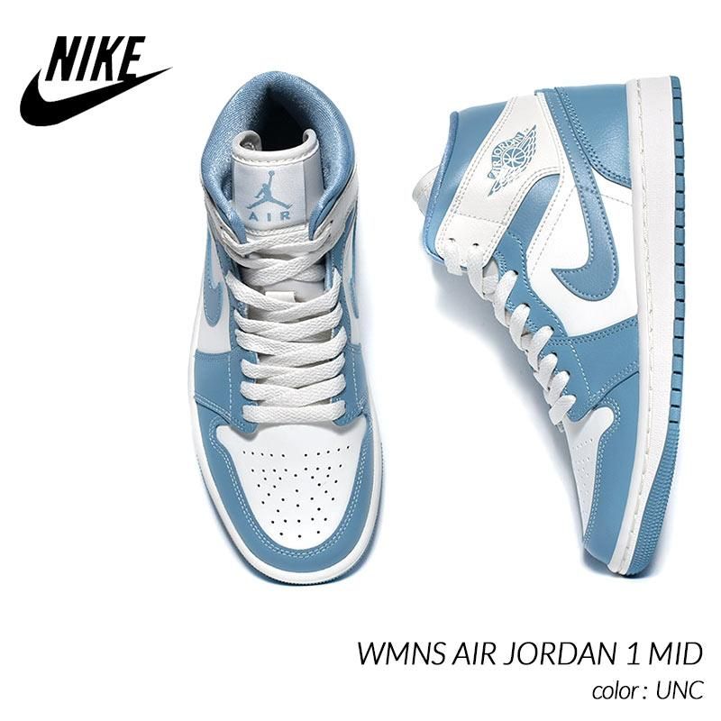 NIKE WMNS AIR JORDAN 1 MID UNC 27.5cm