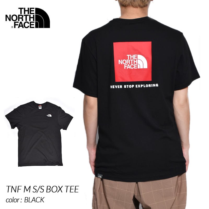 THE NORTH FACE TNF TNF M RBOX TEE BLACK ザ ノースフェイス Tシャツ 