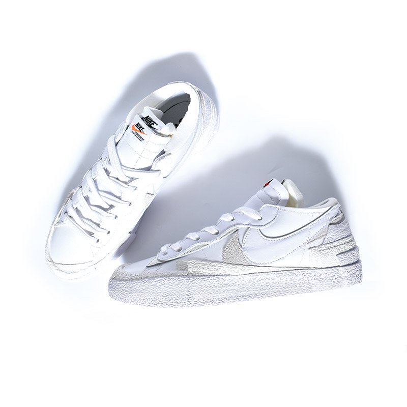 NIKE ナイキ ×Sacai(サカイ) BLAZER LOW White Patent Leather サカイ