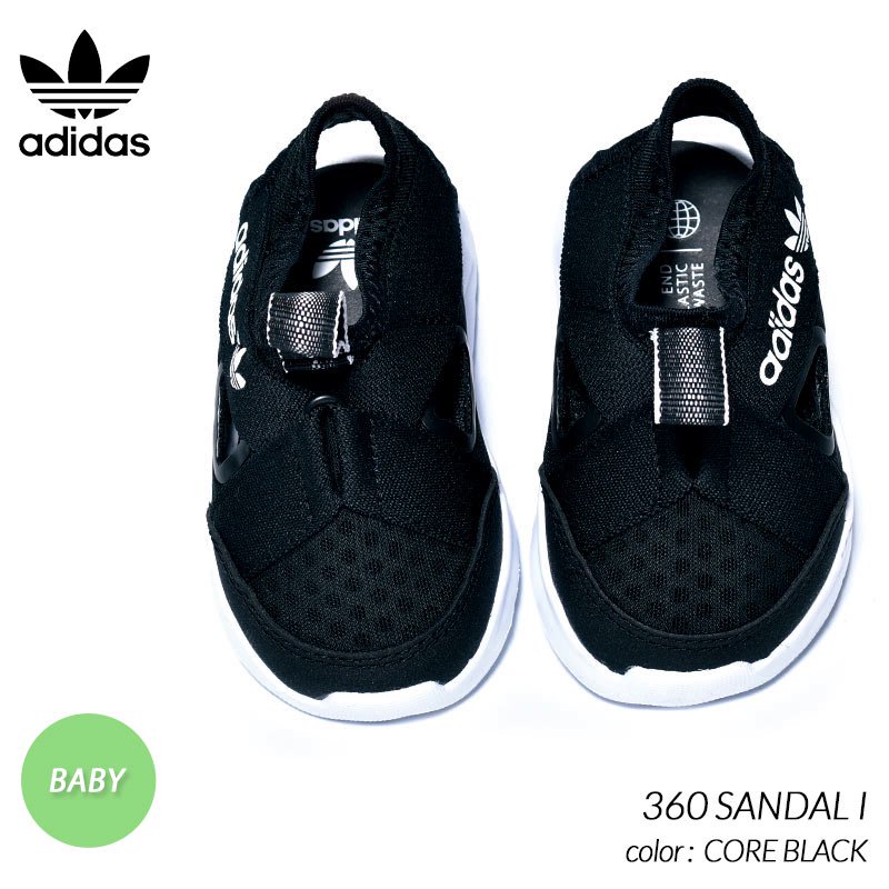 adidas 360 SANDAL I ”CORE BLACK” アディダス サンダル キッズ ベビー スニーカー ( BABY KIDS スニーカー  シューズ 靴 GX0864 ) - 海外限定 日本未発売 希少モデル スニーカー ショップ シューズ 大阪 北堀江 プレシャスプレイス【 IMPORT  SHOES &