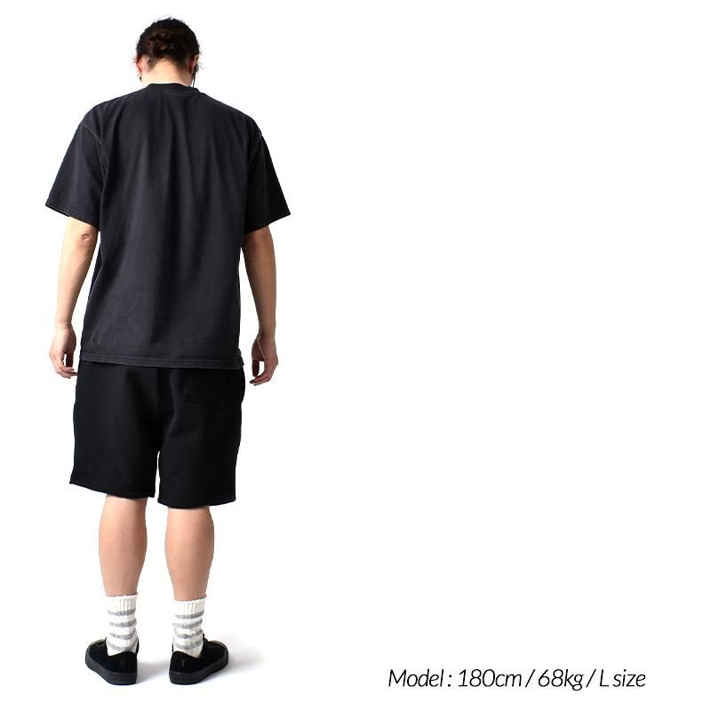 LOS ANGELES APPAREL 14oz Heavy Fleece Mid Short Pant BLACK 󥼥륹ѥ å 硼ȥѥ(  硼 HF-02 )