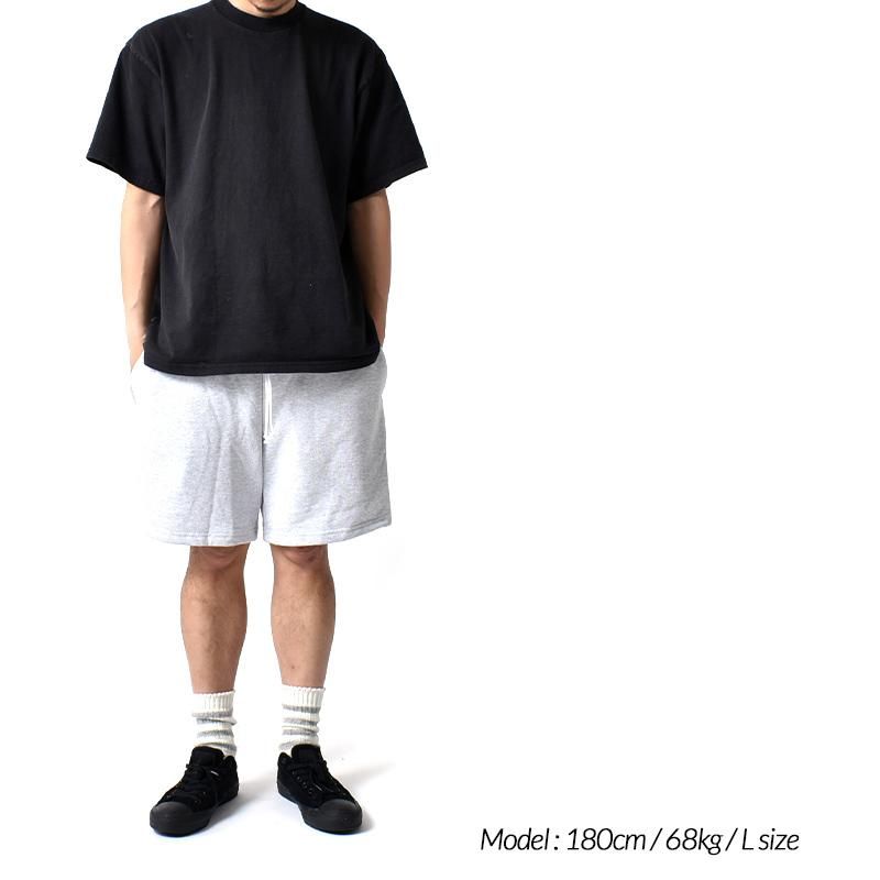 LOS ANGELES APPAREL 14oz Heavy Fleece Mid Short Pant Ash 󥼥륹ѥ å 硼ȥѥ( 졼 硼 HF-02 )