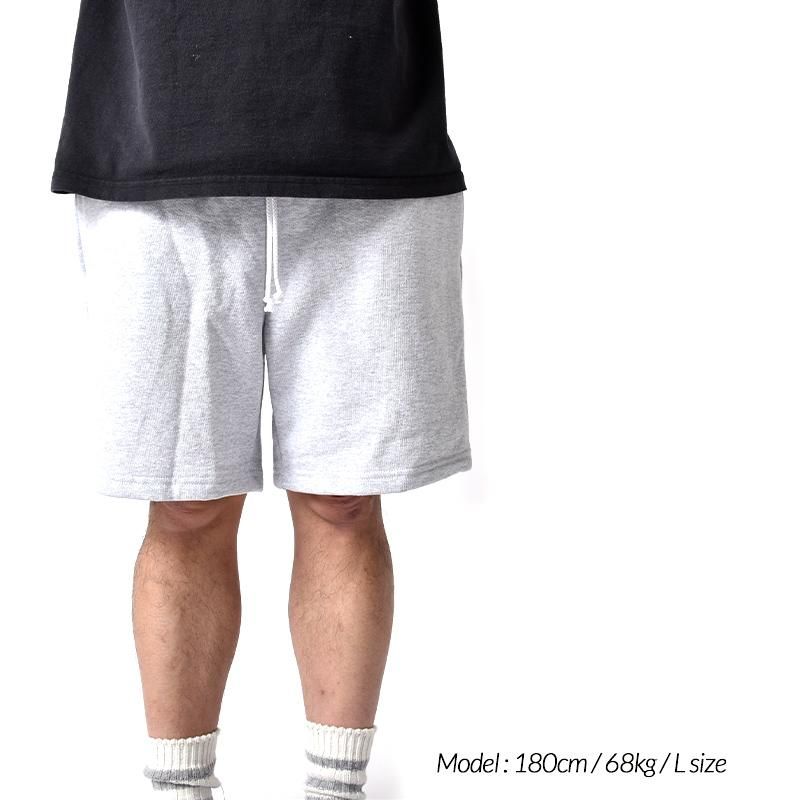 LOS ANGELES APPAREL 14oz Heavy Fleece Mid Short Pant Ash