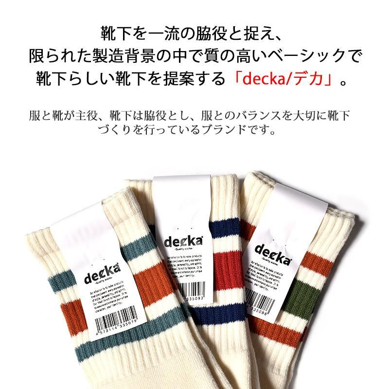 ڥǥdecka -quality socks- 80s Skater Socks | Short Length ǥ ƥ 80s  硼ȥ󥰥 å 