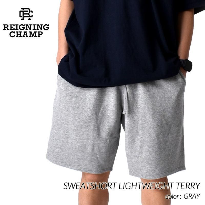 REIGNING CHAMP SWEATSHORT LIGHTWEIGHT TERRY GRAY レイニング