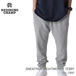 REIGNING CHAMP SWEATPANT LIGHTWEIGHT TERRY BLACK レイニング