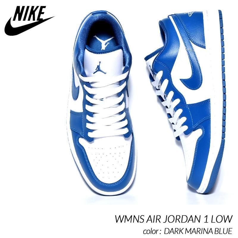 NIKE WMNS AIR JORDAN 1 LOW “DARK MARINA BLUE” ナイキ ウィメンズ ...