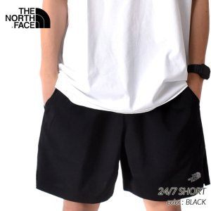日本未発売 THE NORTH FACE 24/7 SHORT BLACK ザ ノースフェイス ナイロン ショートパンツ( 海外限定 ショーツ 黒 ブラック NF0A3O1BJK3 )