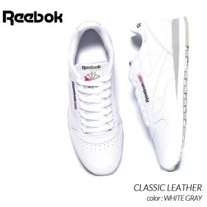 REEBOK CLASSIC LEATHER ”WHITE GRAY” リーボック クラシックレザー スニーカー ( 白 ホワイト グレー メンズ レディース ウィメンズ GY3558 )