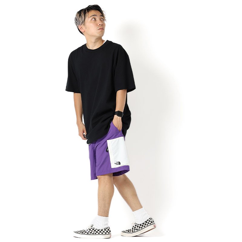 日本未発売 THE NORTH FACE WHITE LABEL NYLON SHORTS ”PURPLE WHITE