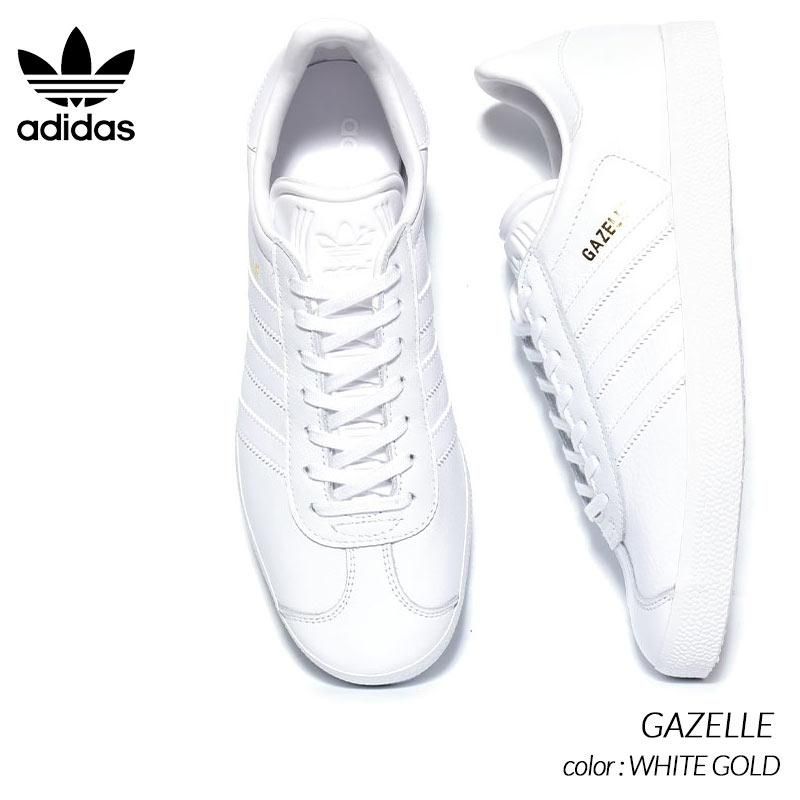 adidas gazelle アディダス ガゼル ガッツレー 白 - 靴