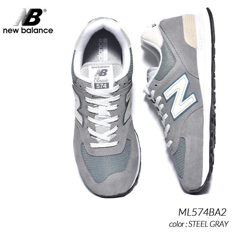 NEW BALANCE ML574BA2 STEEL GRAY ˥塼Х ˡ ( 졼  D  륰졼  )