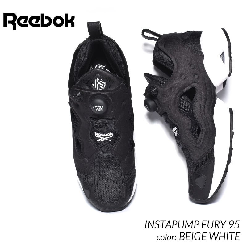 REEBOK INSTAPUMP FURY ZONE 'BLACK WHITE' / BLACK FOOTWEAR WHITE