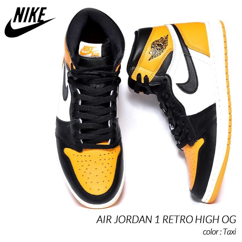 NIKE AIR JORDAN 1 RETRO HIGH OG Taxi” ナイキ エア ジョーダン 1 レトロ ハイ スニーカー ( タクシー  黄色 イエロー 黒 555088-711 ) - 海外限定 日本未発売 希少モデル スニーカー ショップ シューズ 大阪 北堀江 プレシャスプレイス【