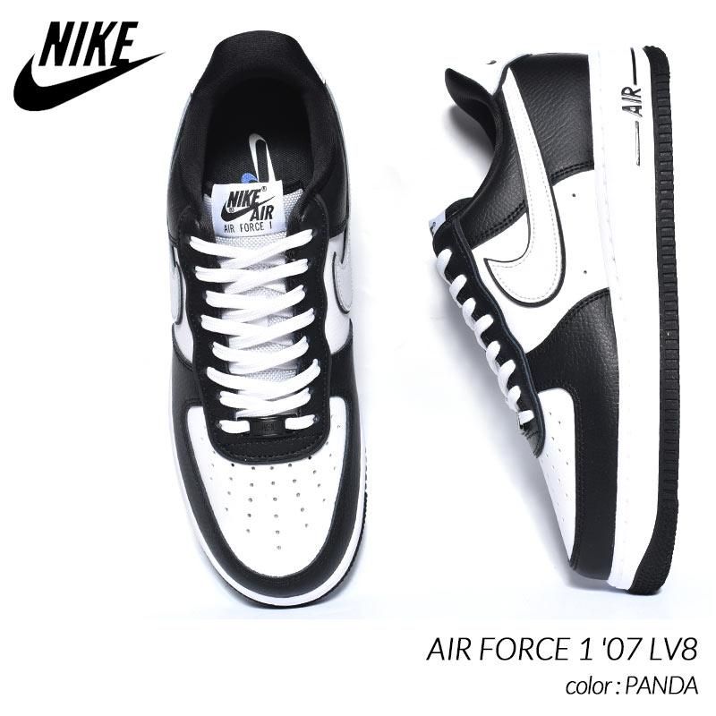 NIKE AIR FORCE 1 '07 LV8 “PANDA” ナイキ エアフォース スニーカー ( 白 ホワイト 黒 ブラック メンズ パンダ  DX3115-100 ) - 海外限定 日本未発売 希少モデル スニーカー ショップ シューズ 大阪 北堀江 プレシャスプレイス【 IMPORT  SHOES u0026