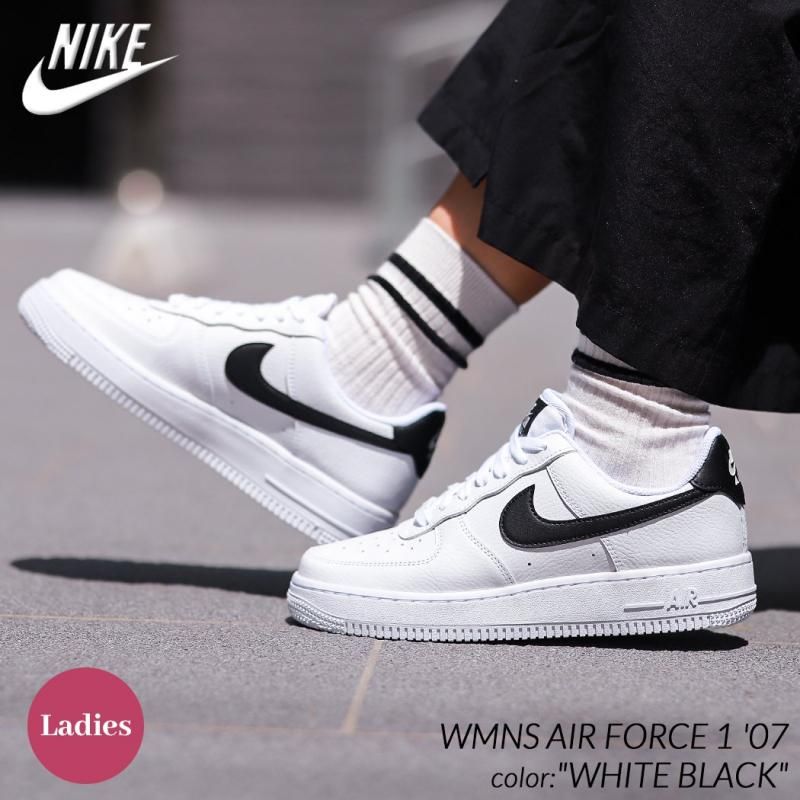 ナイキNike WMNS Air Force 1 Low 07 White/Black