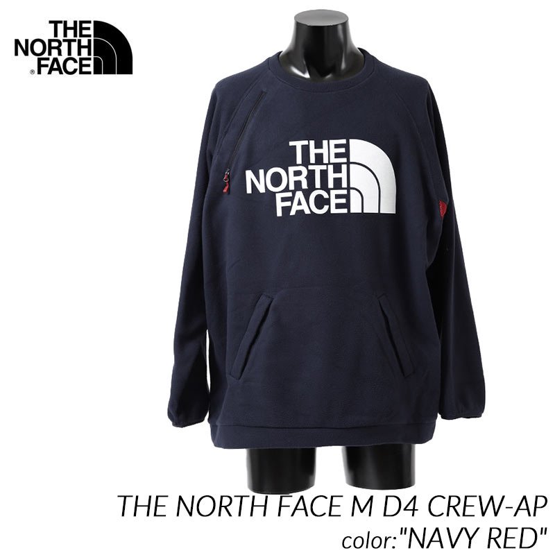 日本未発売 THE NORTH FACE M D4 CREW-AP ”NAVY RED” ザ ノース