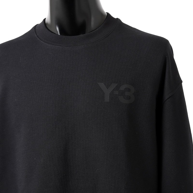 Y-3 CLASSIC CHEST LOGO CREW SWEATSHIRT ”BLACK” ワイスリー