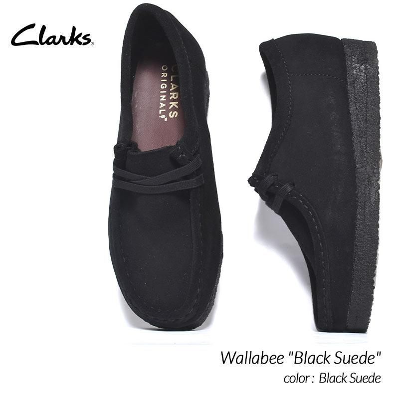 CLARKS Wallabee ワラビー ウィメンズ 黒 スエード UK4