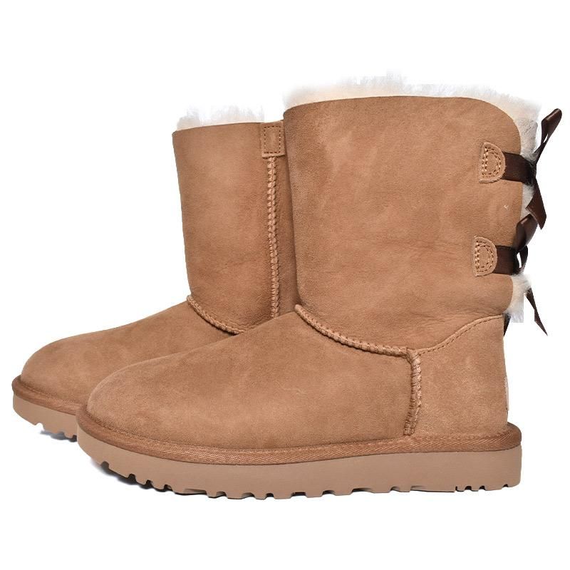 UGG WOMENS BAILEY BOW II CHESTNUT  ࡼȥ֡ ٥꡼ ܥ 2 ǥ ( ١ 㿧  ܥ BOOTS 1016225 )