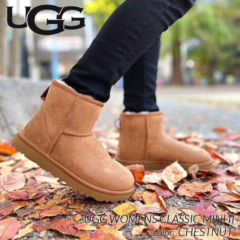 UGG WOMENS CLASSIC MINI II CHESTNUT アグ ムートンブーツ クラシック