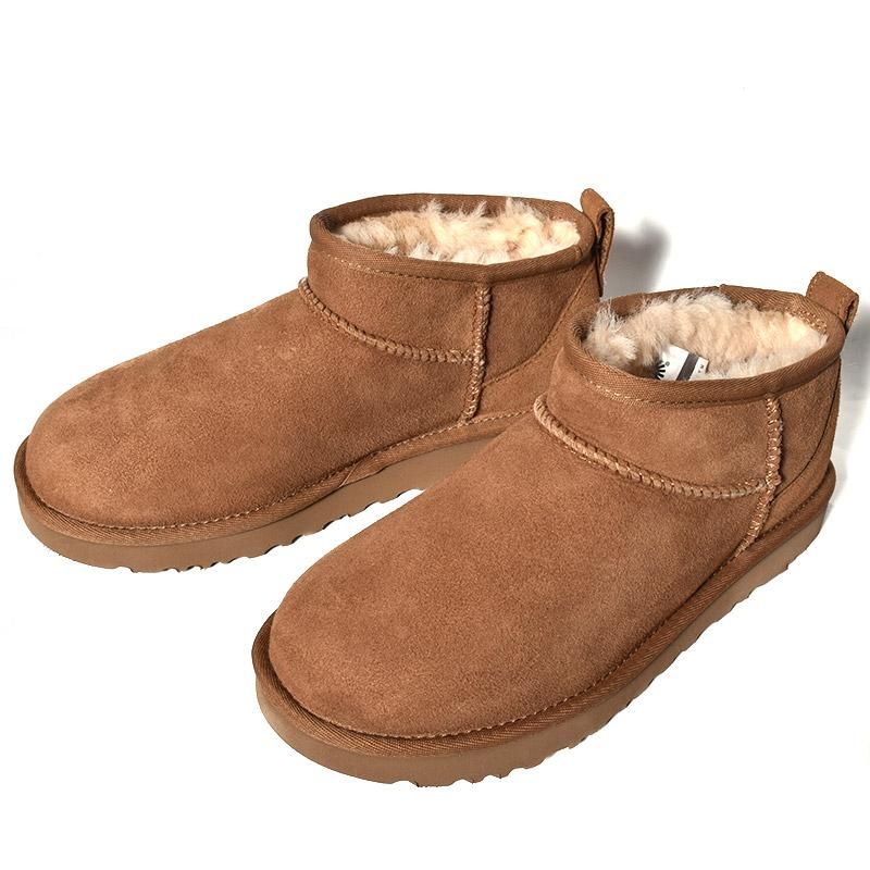 UGG WOMEN CLASSIC ULTRA MINI CHESTNUT アグ ムートンブーツ