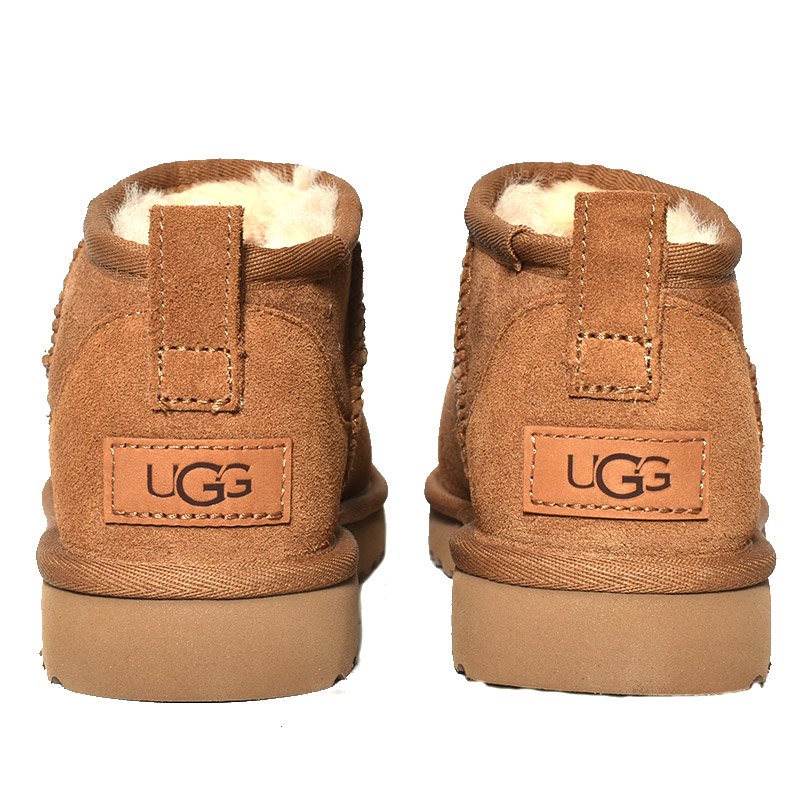 UGG WOMEN CLASSIC ULTRA MINI CHESTNUT アグ ムートンブーツ