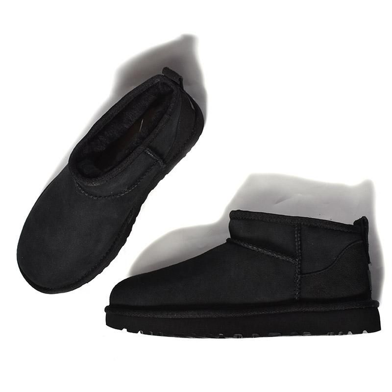 UGG WOMEN CLASSIC ULTRA MINI BLACK アグ ムートンブーツ