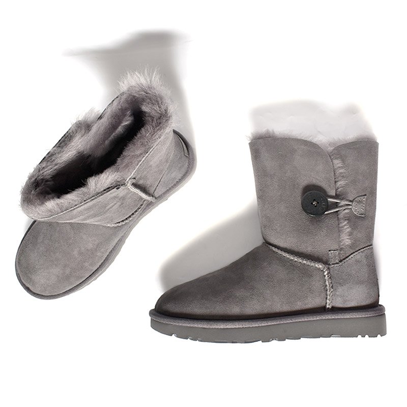 UGG WOMEN BAILEY BUTTON Ⅱ GRAY アグ ムートンブーツ ベイリー