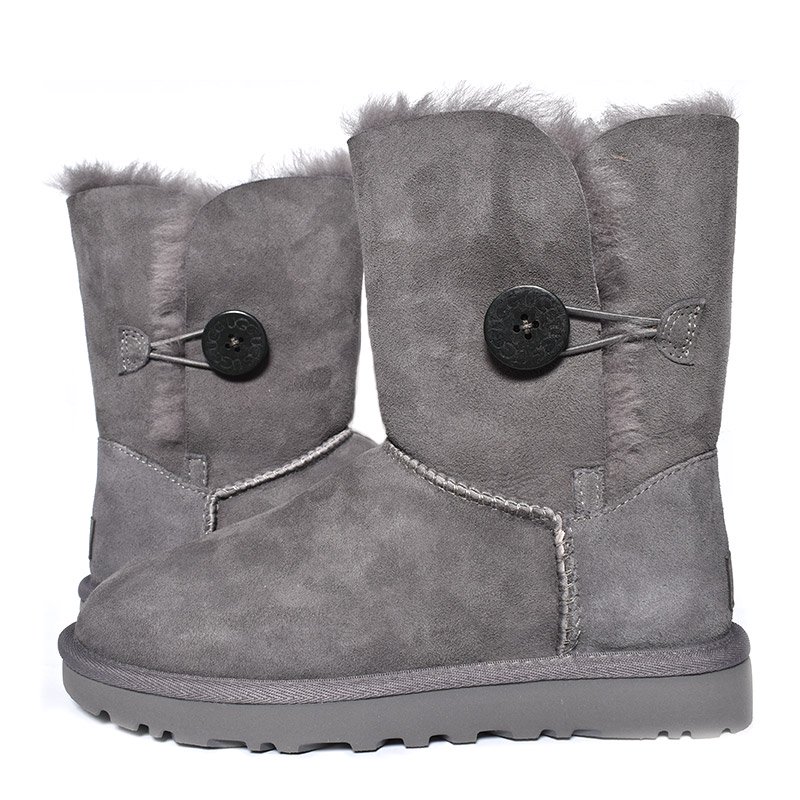 UGG WOMEN BAILEY BUTTON Ⅱ GRAY アグ ムートンブーツ ベイリー