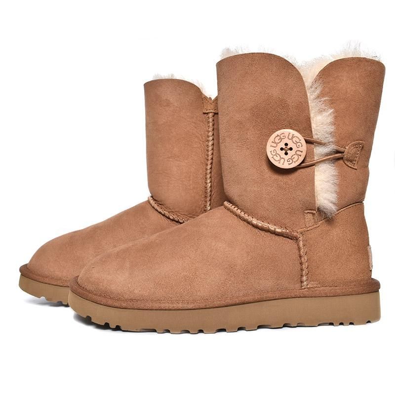 UGG WOMEN BAILEY BUTTON  CHESTNUT  ࡼȥ֡ ٥꡼ ܥ 2 ǥ ( ١ BEIGE BOOTS 1016226 )