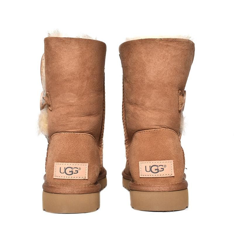 UGG WOMEN BAILEY BUTTON Ⅱ CHESTNUT アグ ムートンブーツ