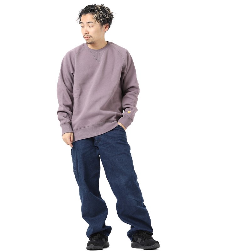 日本未発売 Carhartt WIP CHASE SWEAT SHIRT PURPLE カーハート