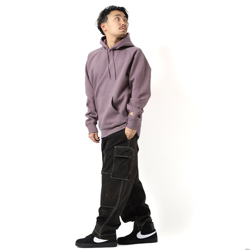 日本未発売 Carhartt WIP HOODED CHASE SWEAT SHIRT PURPLE カーハート