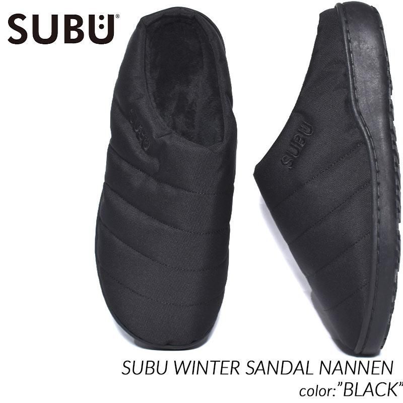 SUBU WINTER SANDAL NANNEN BLACK スブ サンダル ルーム