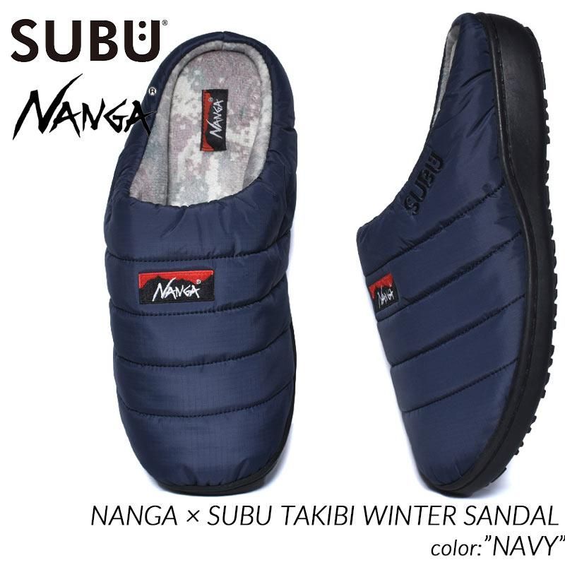 NANGA × SUBU AURORA WINTER SANDAL NAVY スブ ナンガ サンダル ルーム