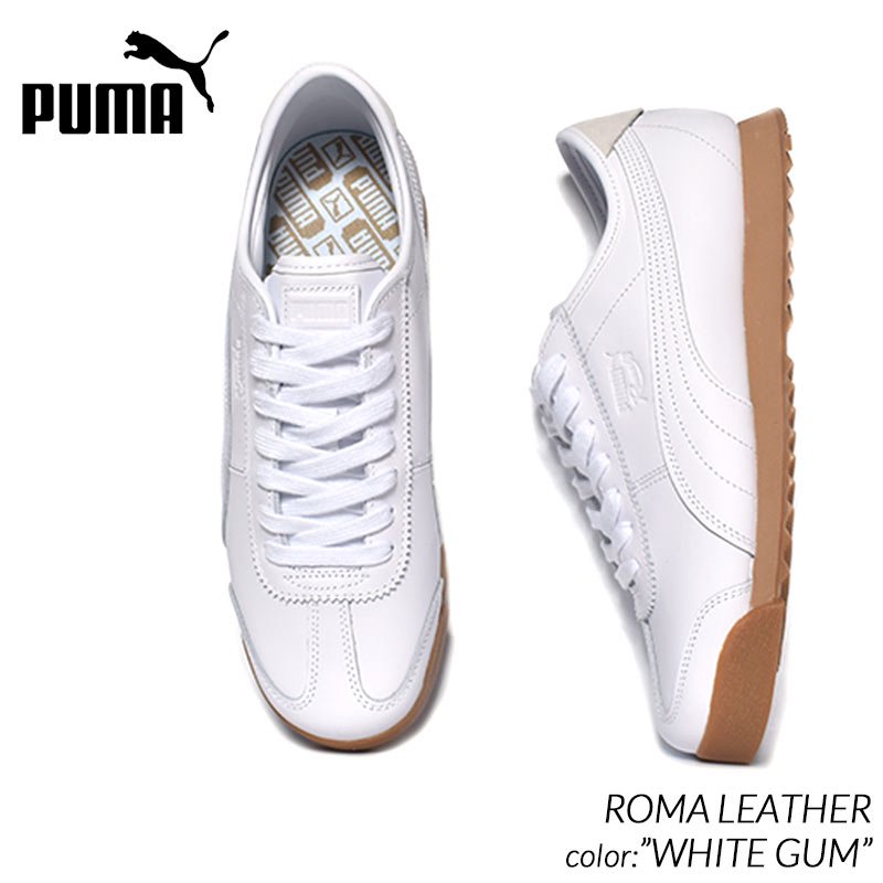 27.5 白 392432 PUMA Roma Leather