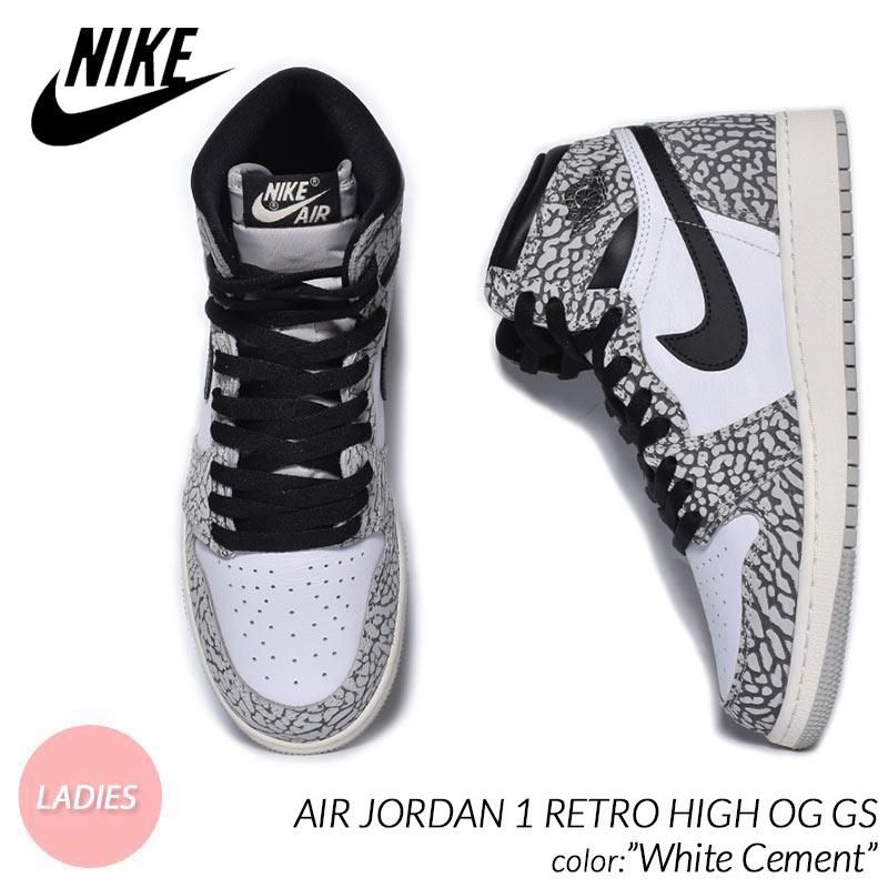 Nike GS Air Jordan 1 High OG Cement 22.5ニューバランス