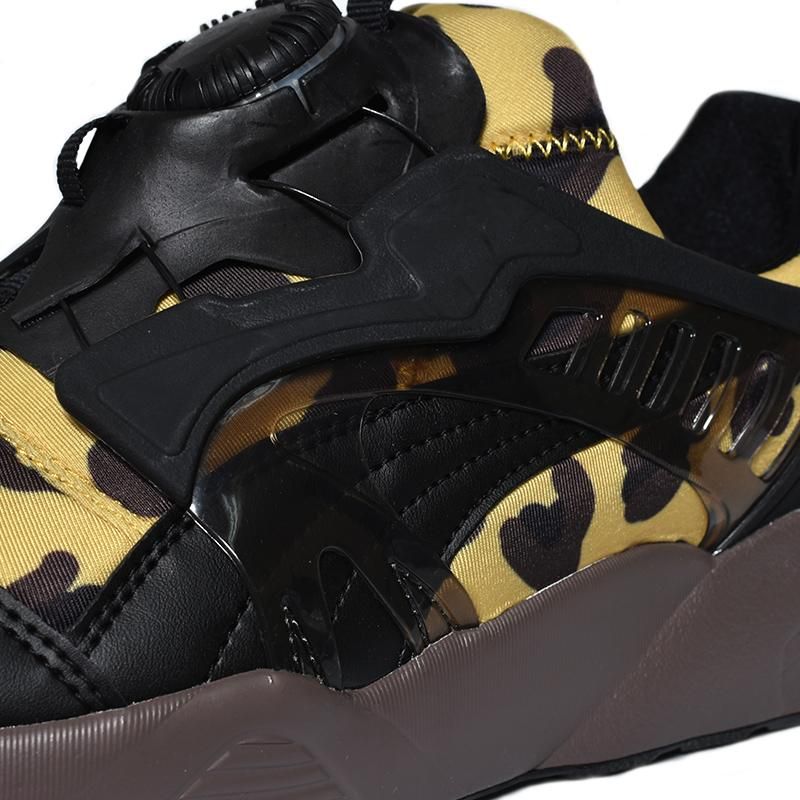 PUMAレオパード柄 スパイクシューズ 黒と黄色 PUMA DISC BLAZE 