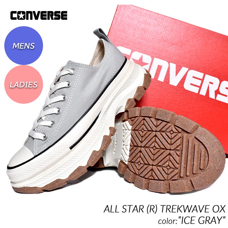 Converse All Star (R) Trekwave OX Ice Gray 23.5cm 31308940-