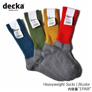 【レディース】decka -quality socks- Heavyweight Socks | Bicolor デカ クオリティー ヘヴィーウェイト ソックス 靴下 