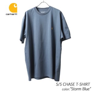 CARHARTT WIP S/S CHASE T-SHIRT Storm Blue カーハート ショートスリーブ チェイス Tシャツ 半袖 メンズ レディース I026391-425