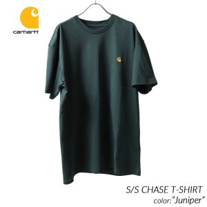 CARHARTT WIP S/S CHASE T-SHIRT Juniper カーハート ショートスリーブ チェイス Tシャツ 半袖 メンズ レディース I026391-430