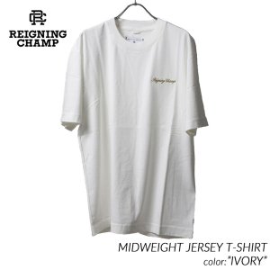 REIGNING CHAMP MIDWEIGHT JERSEY T-SHIRT IVORY レイニングチャンプ 半袖 Tシャツ ( レーニングチャンプ 白 ホワイト RC-1377 )