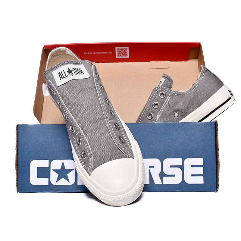 Converse all outlet star slip grey