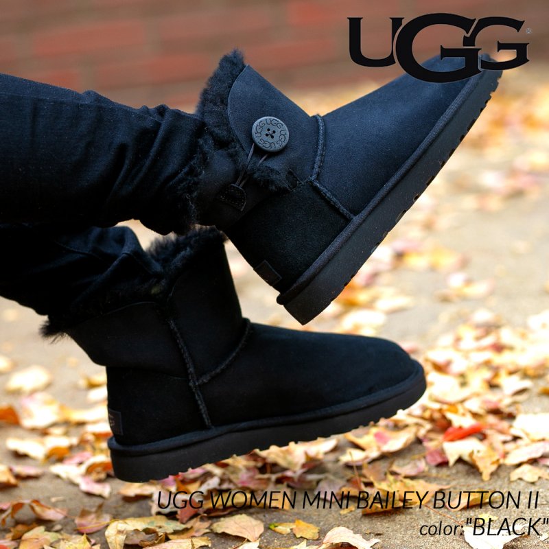 履く機会がない為出品いたします新品UGG  ミニ ベイリー ファッション 　ブーツ   黒 ブラック 23cm