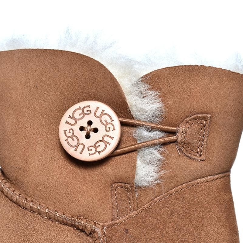 UGG WOMEN MINI BAILEY BUTTON Ⅱ CHESTNUT アグ ウィメンズ